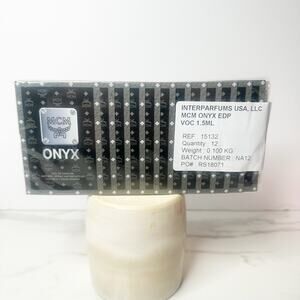 MCM Onyx Eau de Parfum Samples Lot of 12 Men’s 1.5ml Each New Sealed